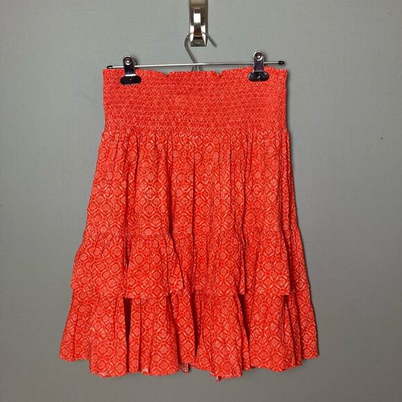 Lauren Ralph Lauren Dresses & Skirts - Lauren Ralph Lauren Skirt size 8 cottagecore western red tiered drop waist